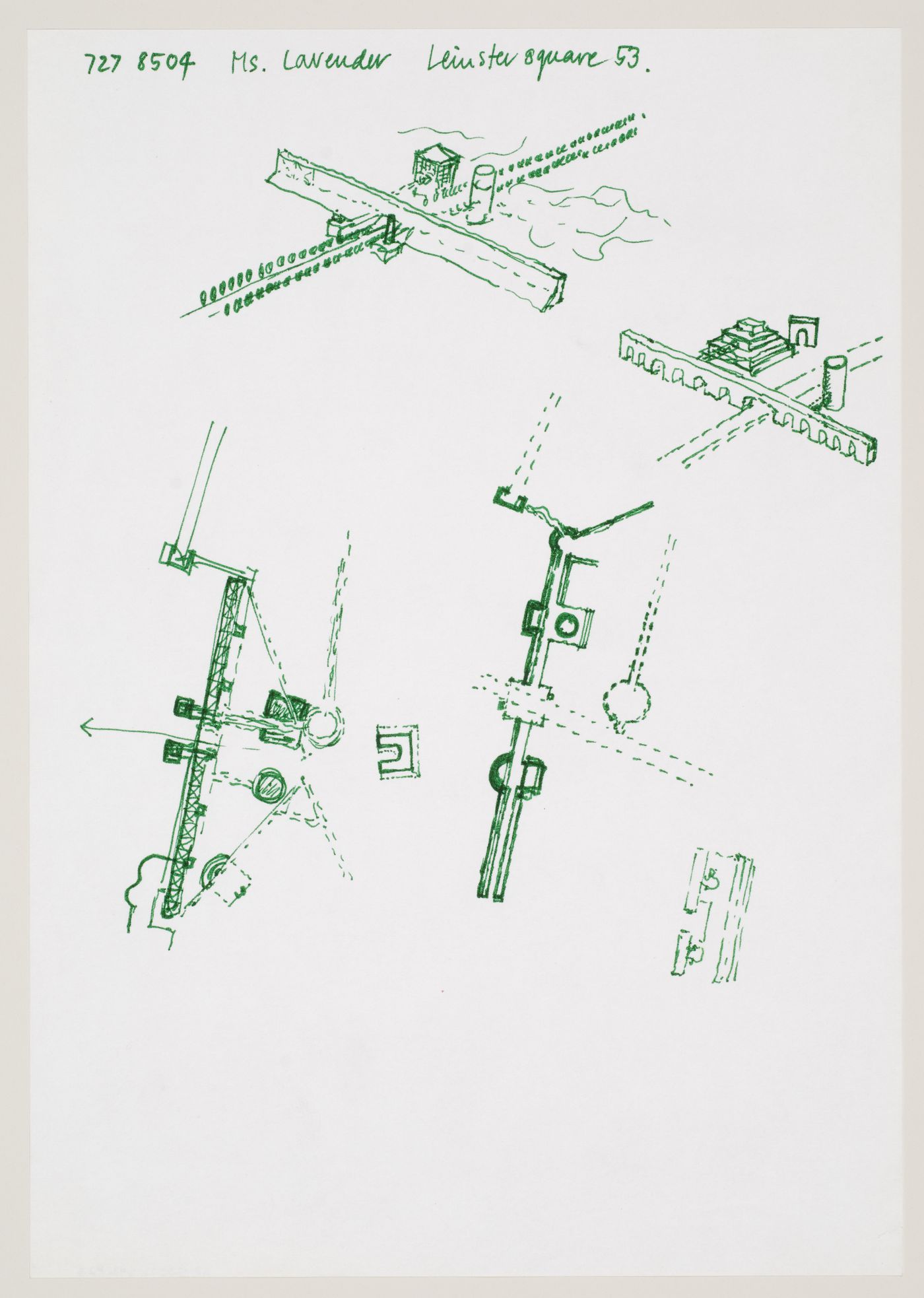 Administrative and Business Centre, Florence, Italy: sketches