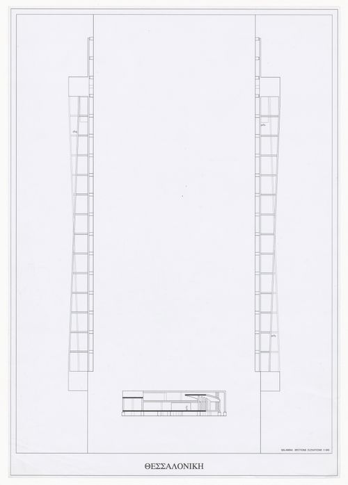 Drawing for Cais de embarque para european architects, Salonica