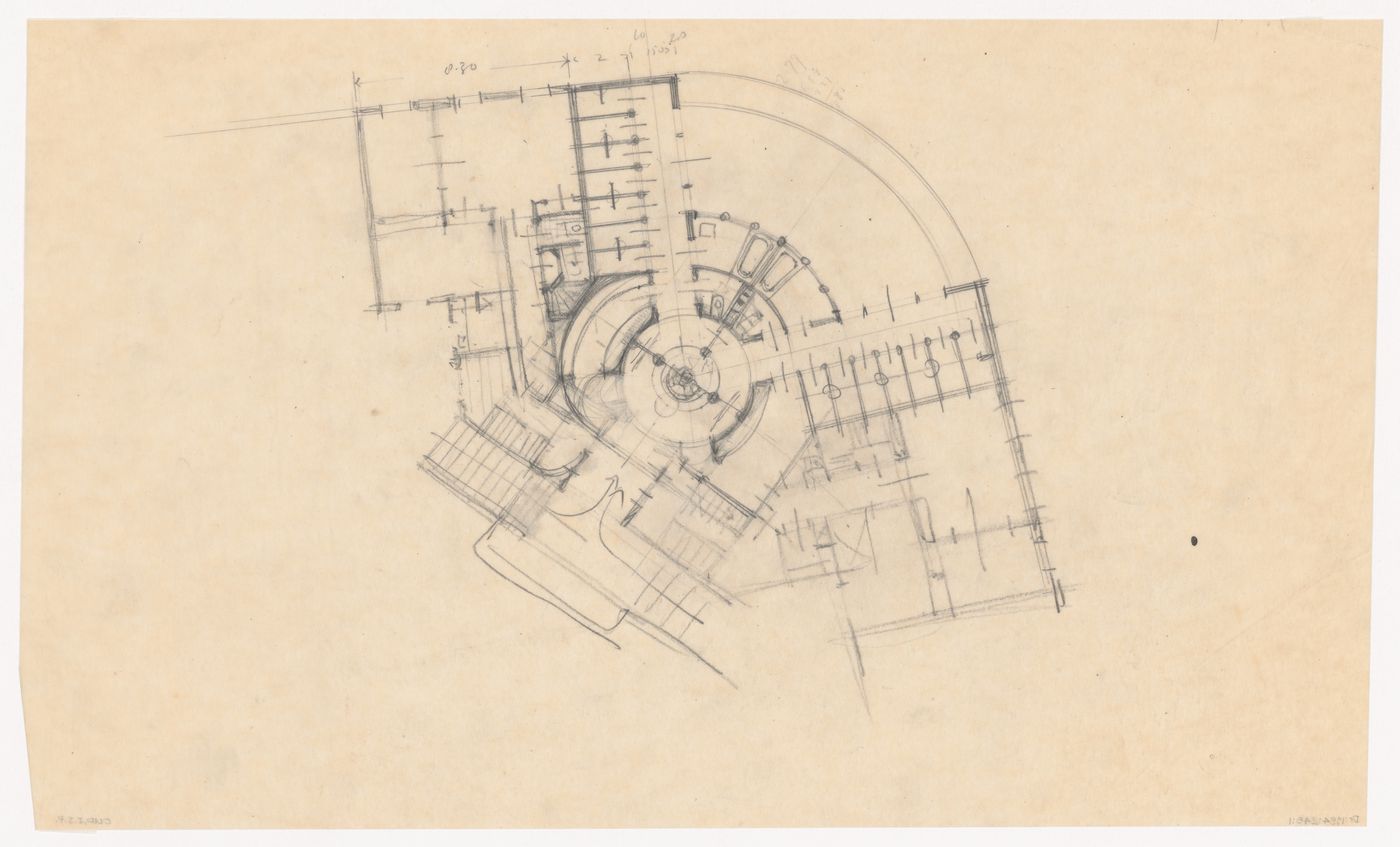 Plan for a city hall for the reconstruction of the Hofplein (city centre), Rotterdam, Netherlands