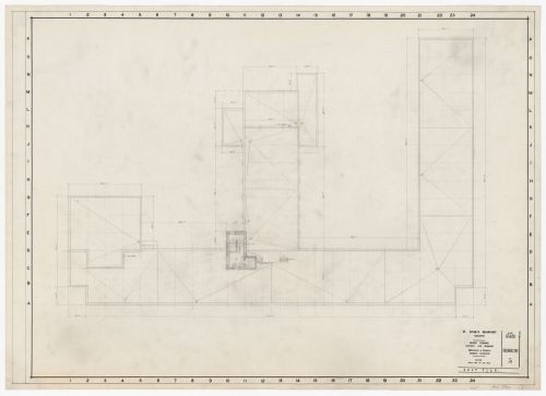 Plan du toit pour Saint-Basil's Seminary, Toronto, Ontario