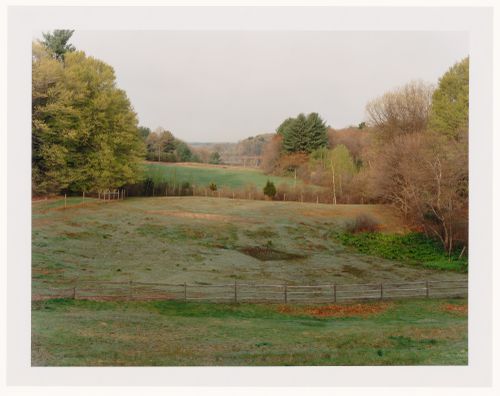 Viewing Olmsted: View from the terrace towards Fairhaven Bay, The Burnham/Adams Estate, Lincoln, Massachusetts