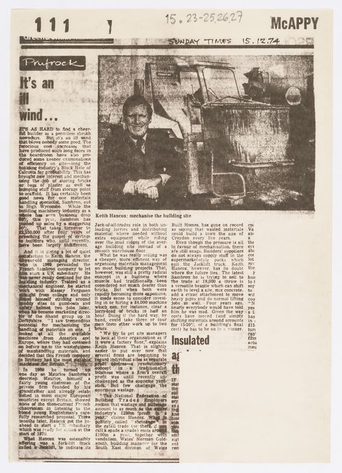 It's an ill wind ...