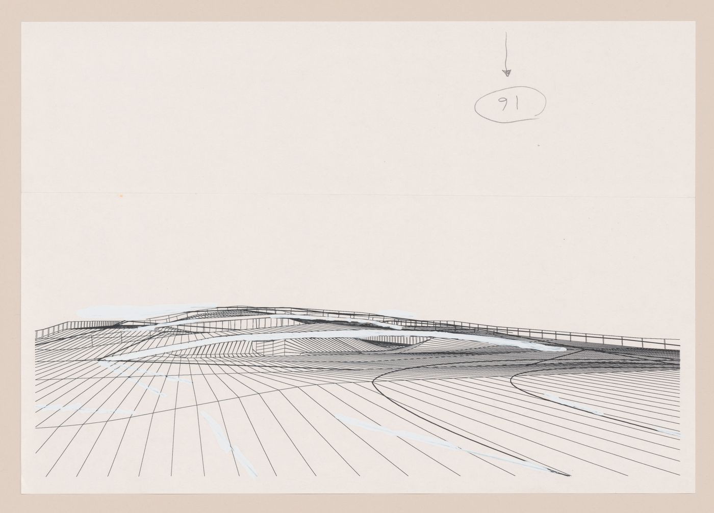 Perspective for Yokohama International Ferry Port Terminal