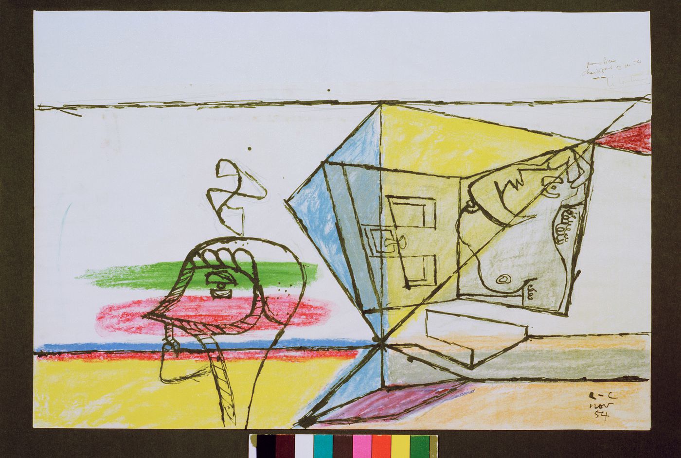 Photographs of a painting by Le Corbusier