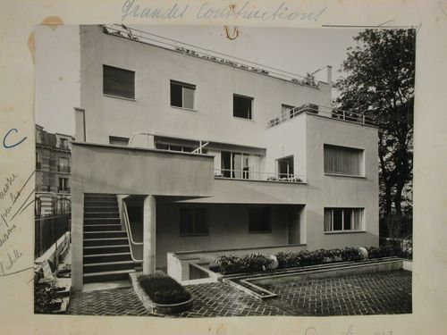 View of the villa for Jacques Heim, Neuilly, France