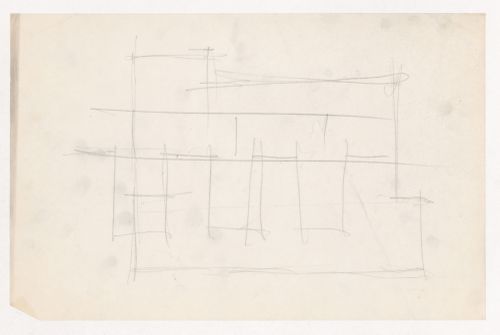 Unidentified sketch, probably for the Metallurgy Building, Illinois Institute of Technology, Chicago