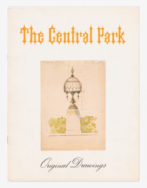Leaflet "The Central Park: Original drawings" for the exhibition Olmsted: L'origine del parco urbano e del parco naturale contemporaneo