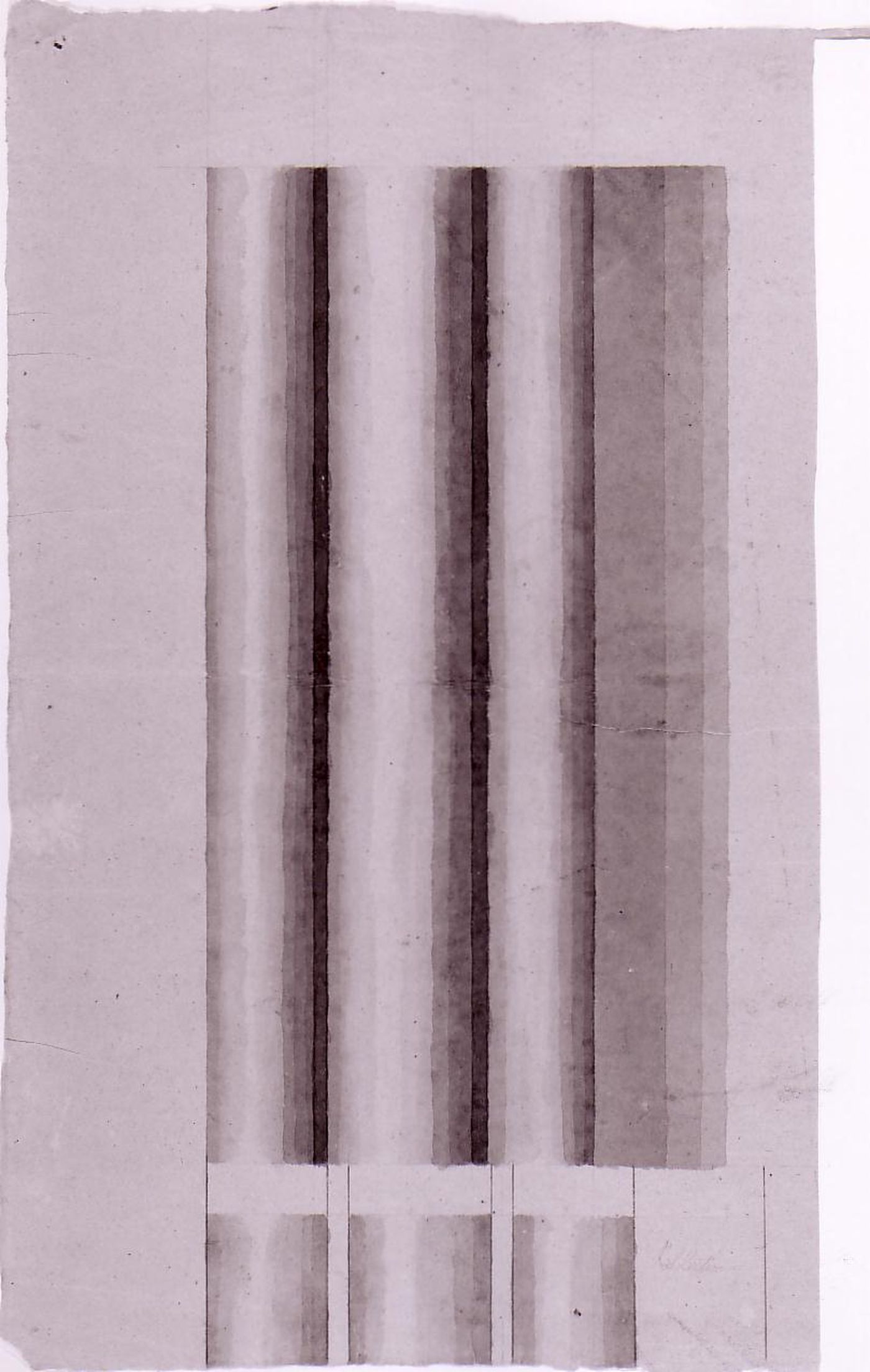 Elevation for mouldings [?] for Notre-Dame de Montréal