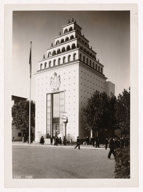 View of Iraq's pavilion, 1937 Exposition internationale, Paris, France