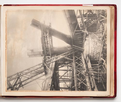 View of the Forth Bridge under construction, Firth of Forth, Scotland, United Kingdom