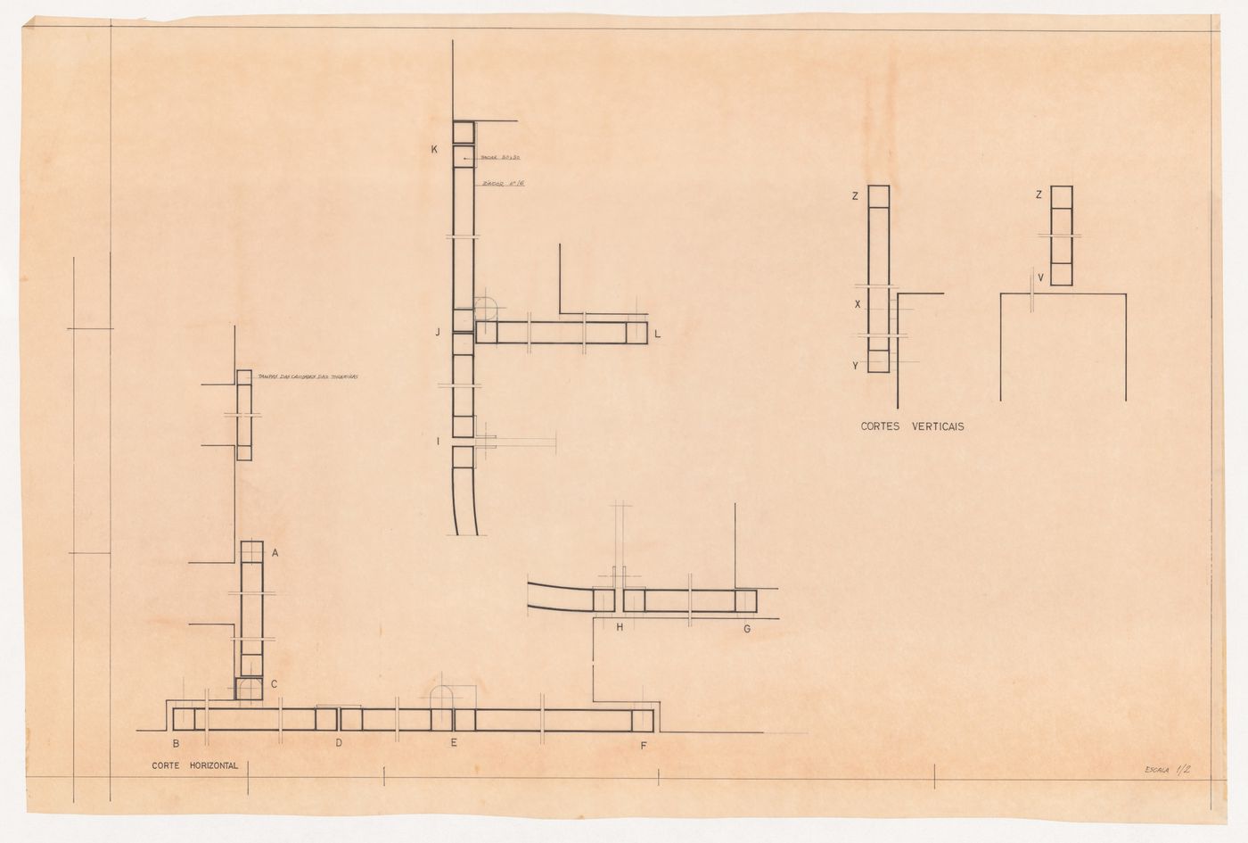 Drawing for Casa Manuel Magalhães, Porto