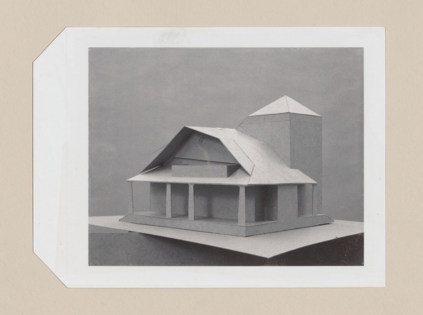 Study model for the Hanks-Paré Residence, Tuxedo Park, New York