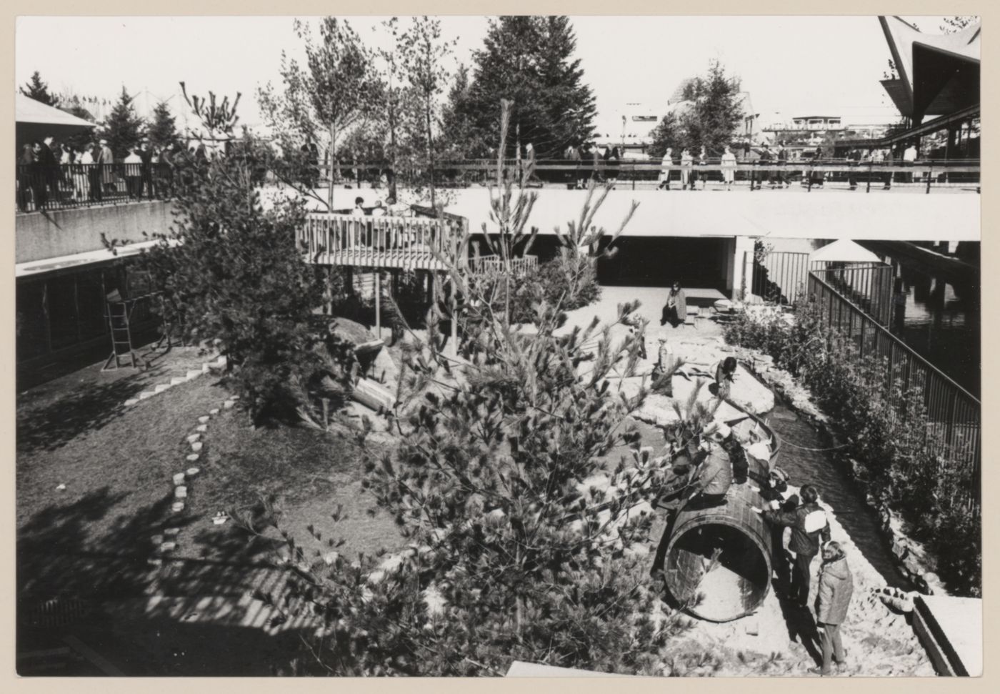 View of Children's Creative Centre Playground, Canadian Federal Pavilion, Expo '67, Montréal, Québec