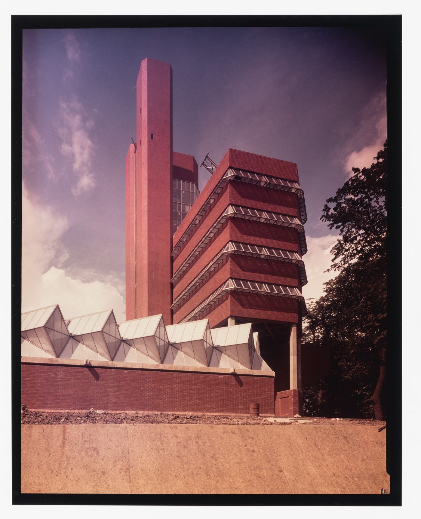 View of Leicester University Engineering Building, Leicester, England