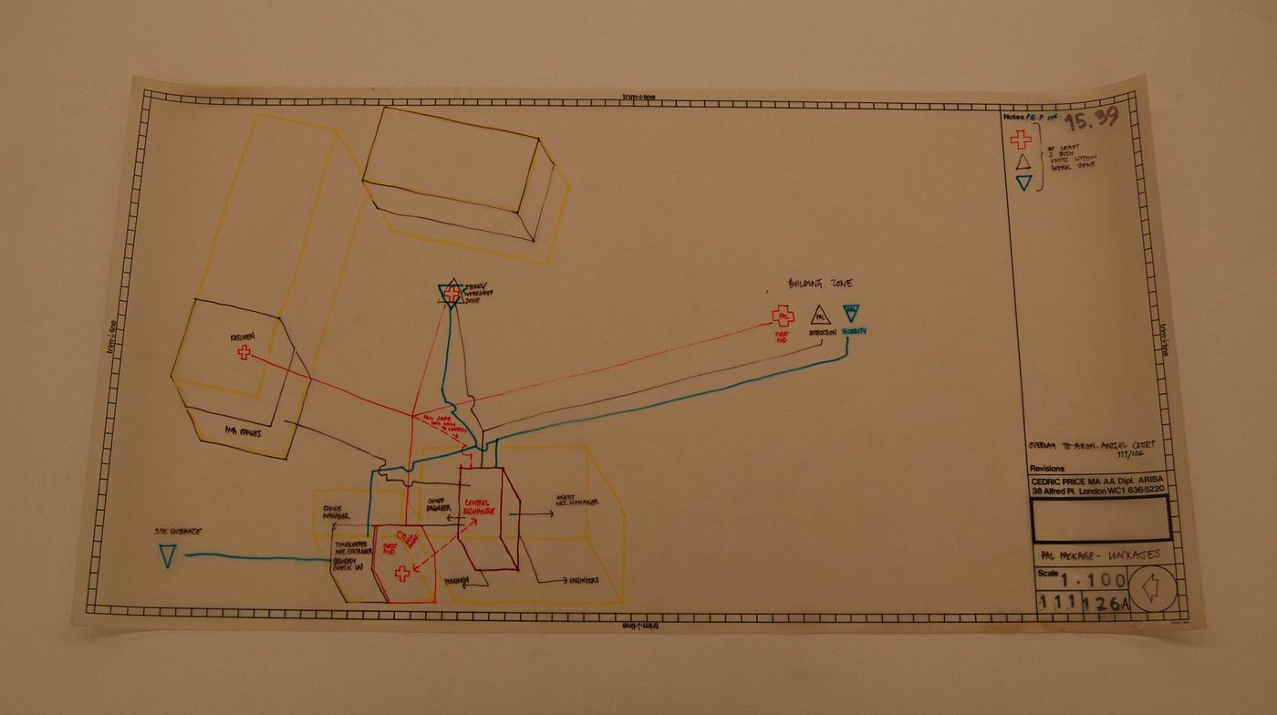 McAppy: PAL (Personal Aid Location) package overlay for axonometric showing linkages (Angel Court site)