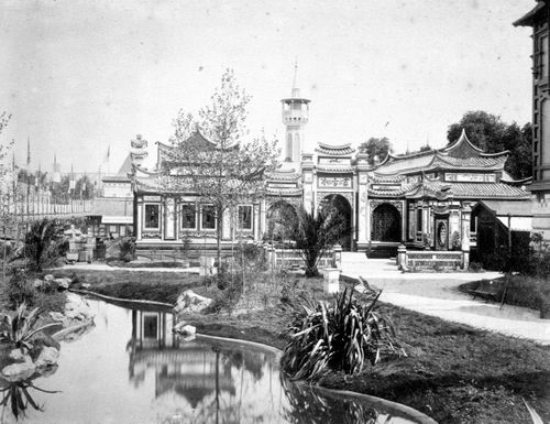Exposition universelle de 1889 (Paris, France): View of Palace of Annam and Tonkin