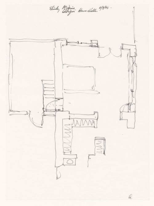 Sketch plan for Shirley MacLaine House, De Baca County, New Mexico