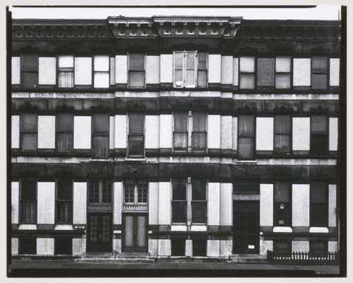 Section of building façade on Dearborn Street, Chicago, Illinois