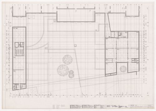 Level two plan for Renovação e extensão do Museu Stedelijk, Amsterdam, the Netherlands