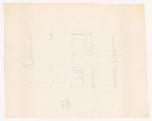Plan with sketch for Piano Houses