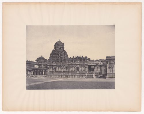 Tanjore.  Great pagoda, small chapel [Soobrumuneasawmy's chapel] from south.