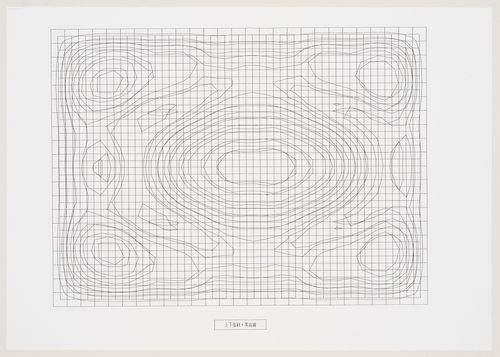 Diagram with contour lines for roof of Galaxy Toyama Gymnasium, Imizu, Toyama, Japan