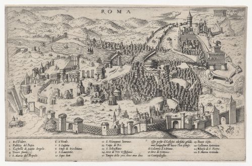 A view of modern Rome, Italy