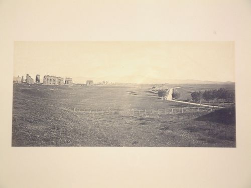 View of the Aqua Claudia and the Campagna di Roma, Italy