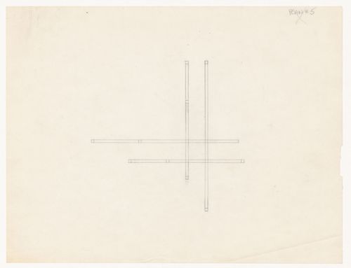 Sketch plan for House VI, Cornwall, Connecticut
