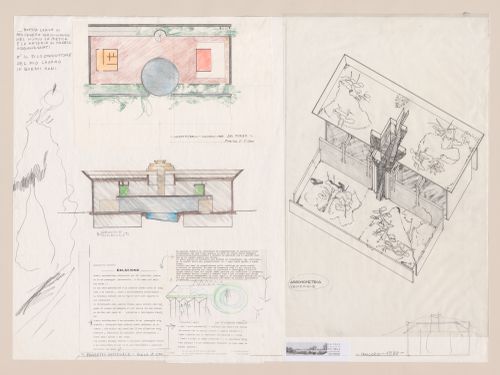 Presentation drawings for La casa più bella di architettura del mondo [The most beautiful house in the world]