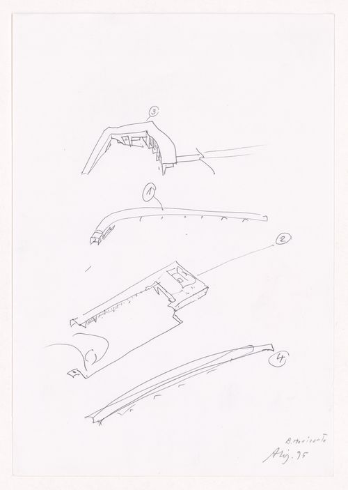 Sketch axonometric view for Estudo Urbanístico da Lagoinha, Belo Horizonte, Brazil