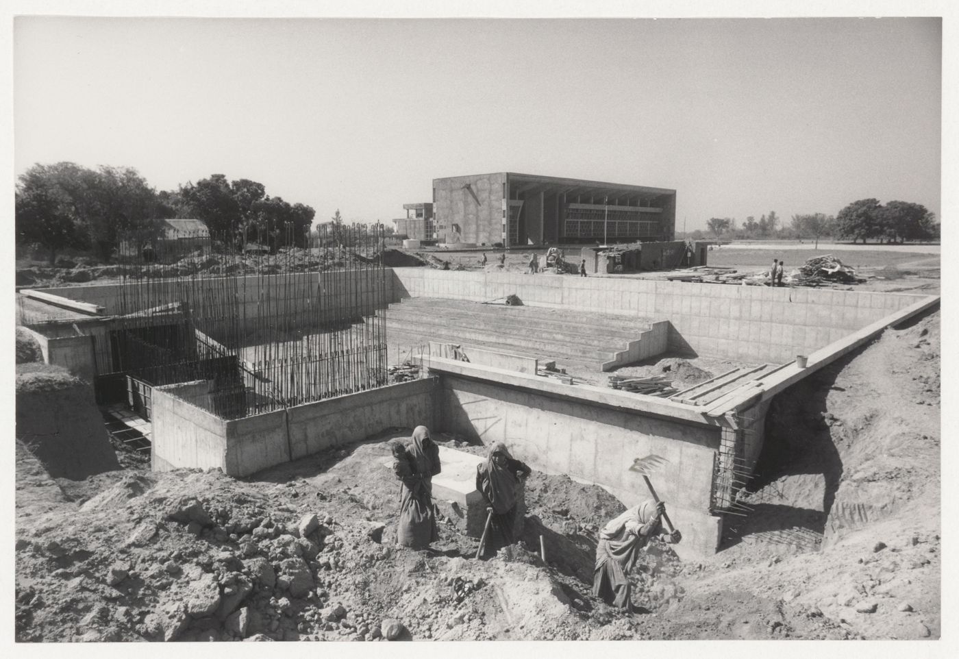 View of the Trench of Consideration under construction, Capitol Complex, Sector 1, Chandigarh, India