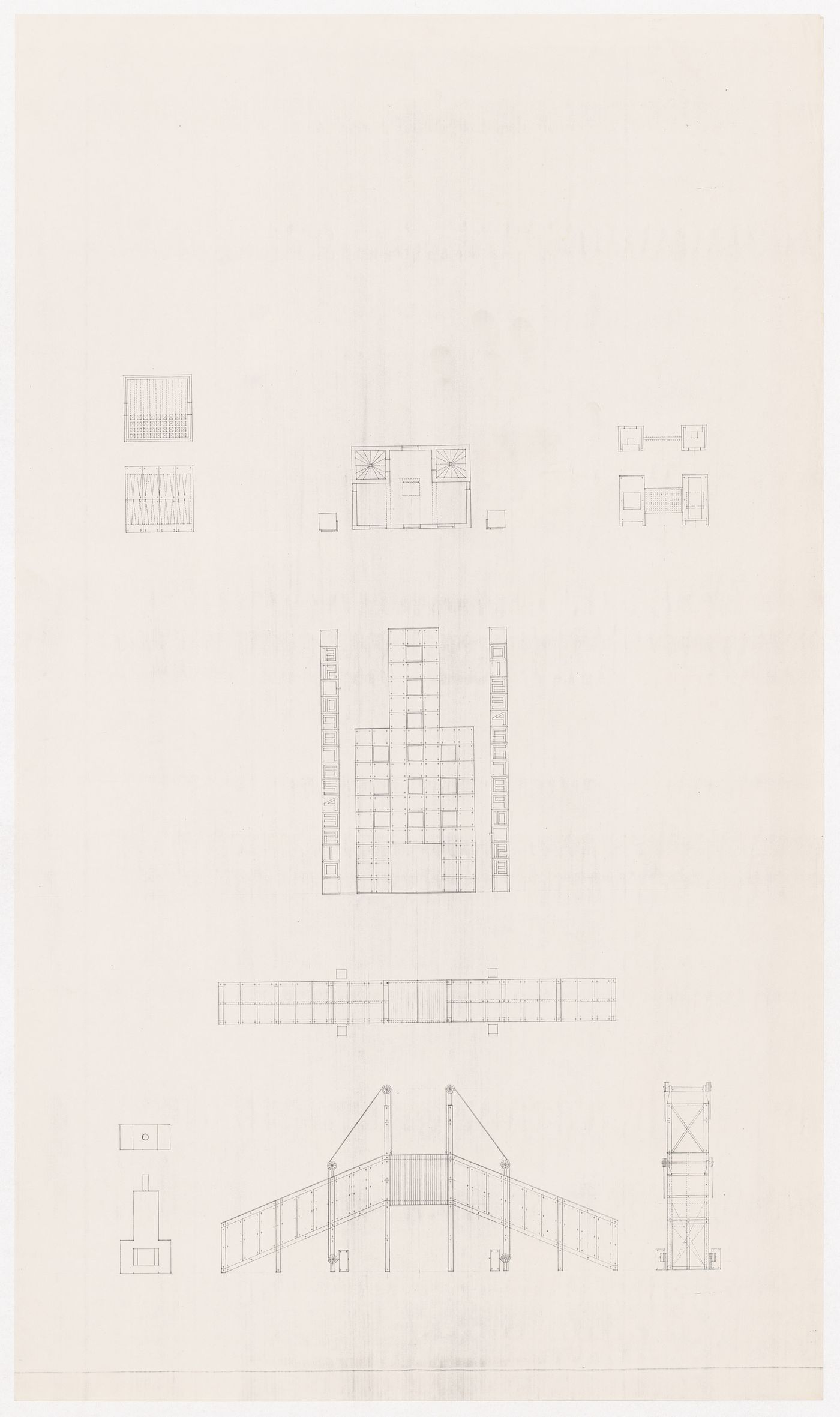 Elevations and plans for Victims I