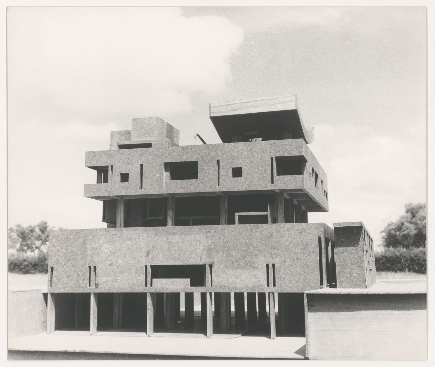 View of the model for Governor's Palace, Capitol Complex, Sector 1, Chandigarh, India