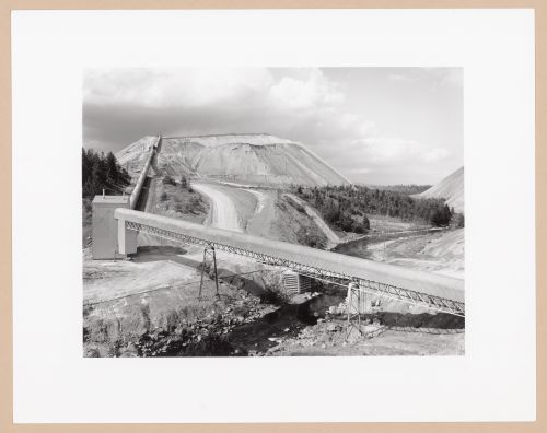 Tailing conveyors, Société Asbestos Ltee., Thetford Mines, Québec, from the series The Forms of Canadian Industrial Architecture