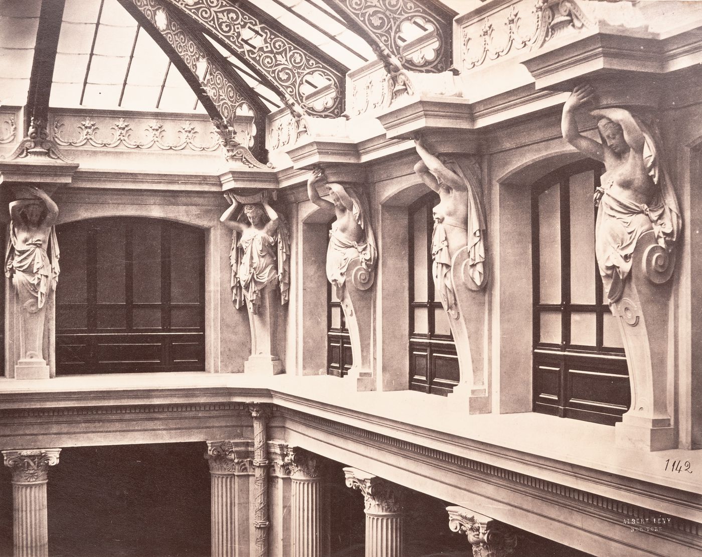 Plate from album ''Buildings, parks and streets of Paris, Versailles and environs, France''