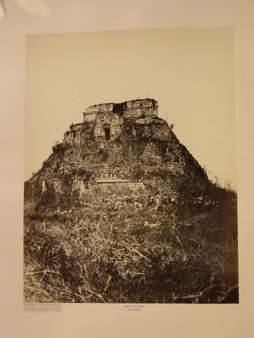 View of the Pyramid of the Magician (also known as Casa del Anano [House of the Dwarf]), Uxmal Site, Mexico