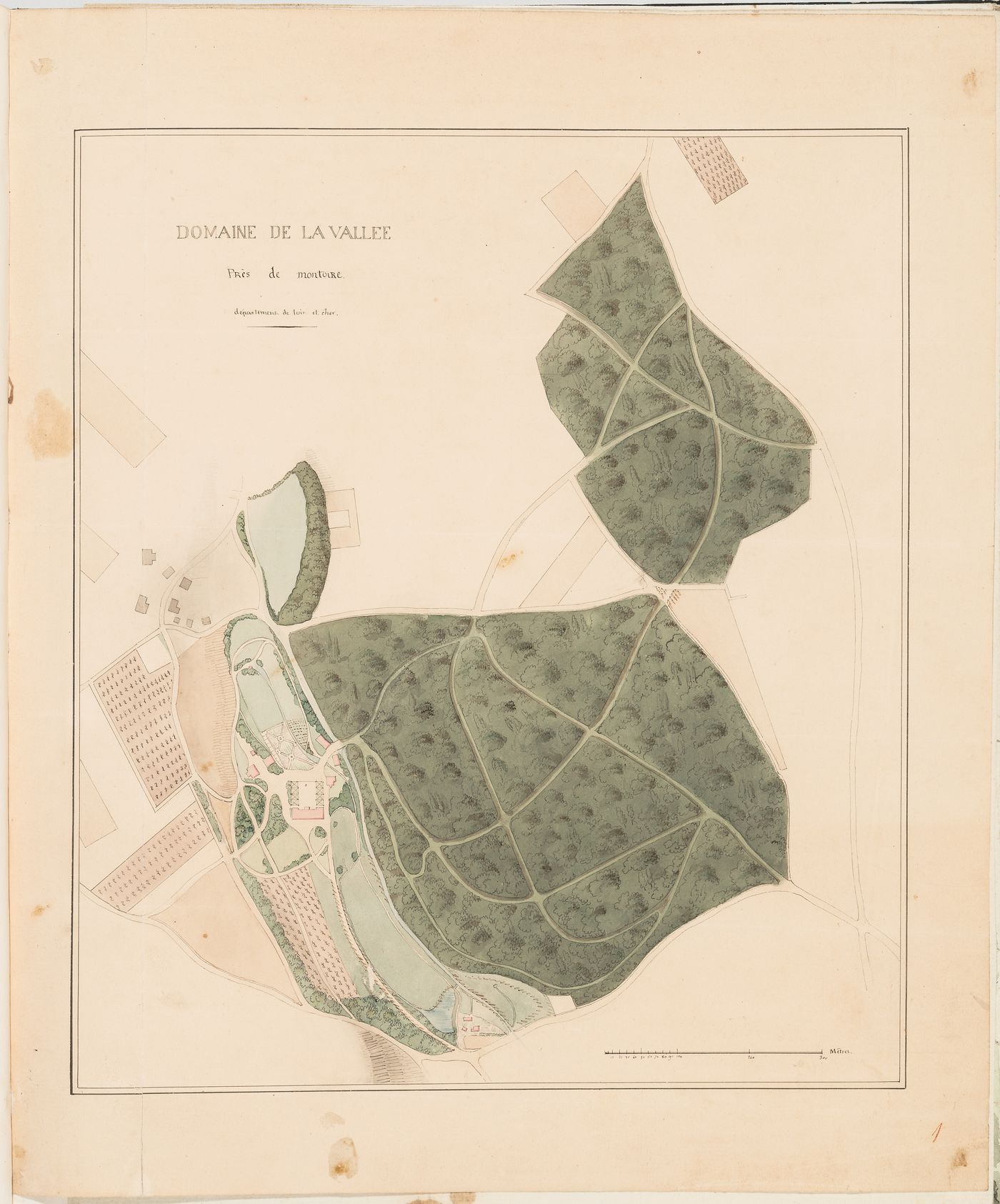 Site plan for Domaine de La Vallée