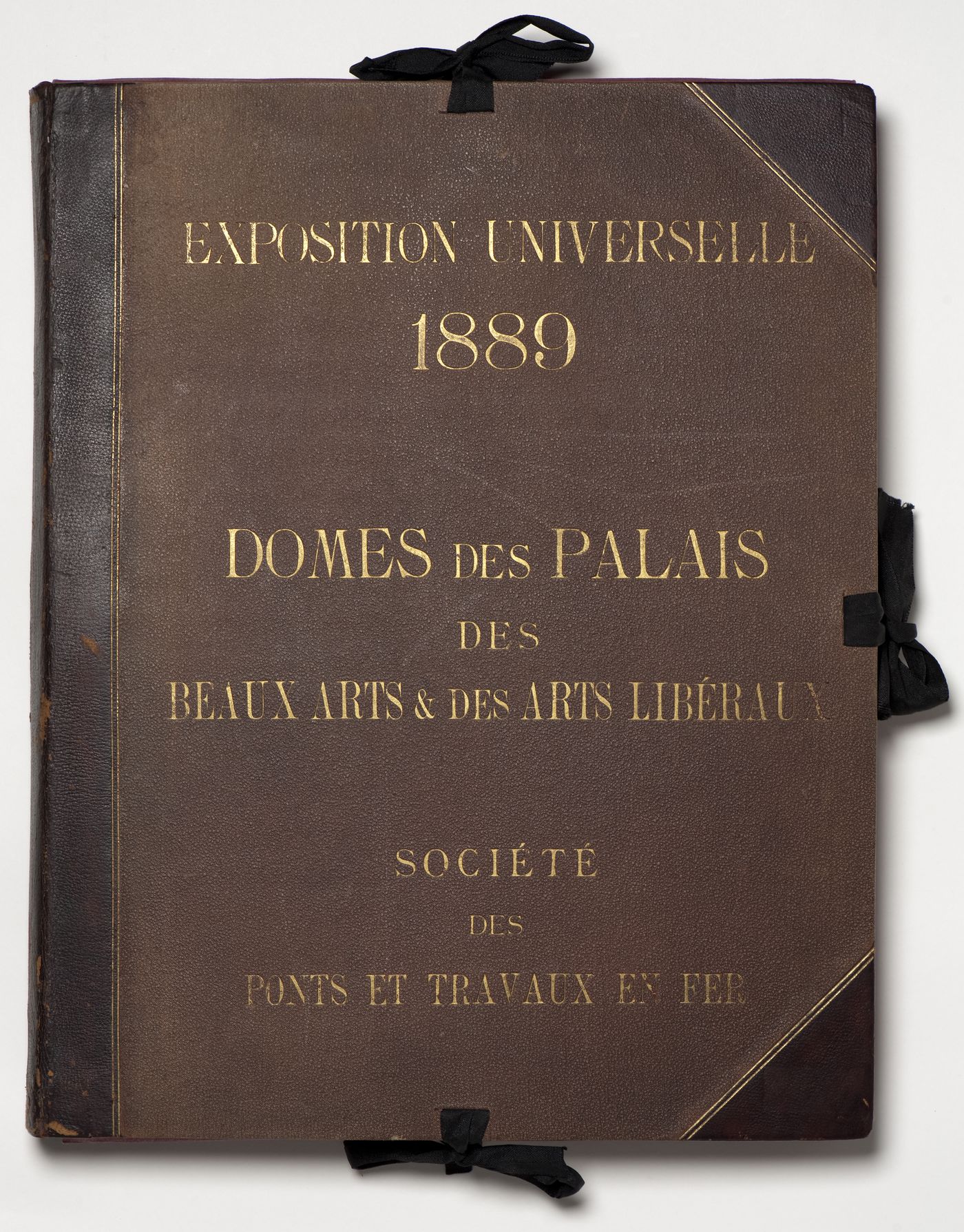 Various views of construction of the Dômes des Palais des Beaux Arts et des Arts Libéraux, Société des Ponts et Travaux en Fer, Exposition Universelle de 1889, Paris, France