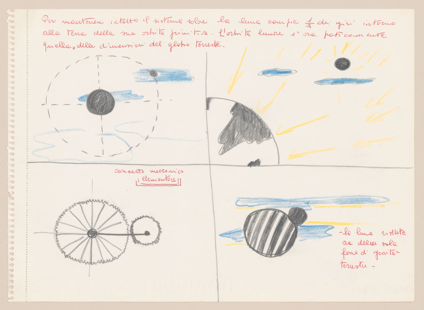 Sketches for Architettura Interplanetaria [Interplanetary Architecture]