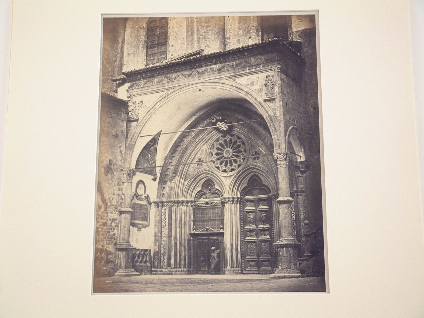 Church of San Francesco: Portico and door, Assisi, Italy