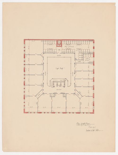 Office building, Chicago: Twelfth floor plan