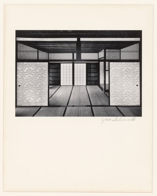 Interior view of the Old Shoin showing the Second Room in the foreground and the First Room in the background, Katsura Rikyu (also known as Katsura Imperial Villa), Kyoto, Japan