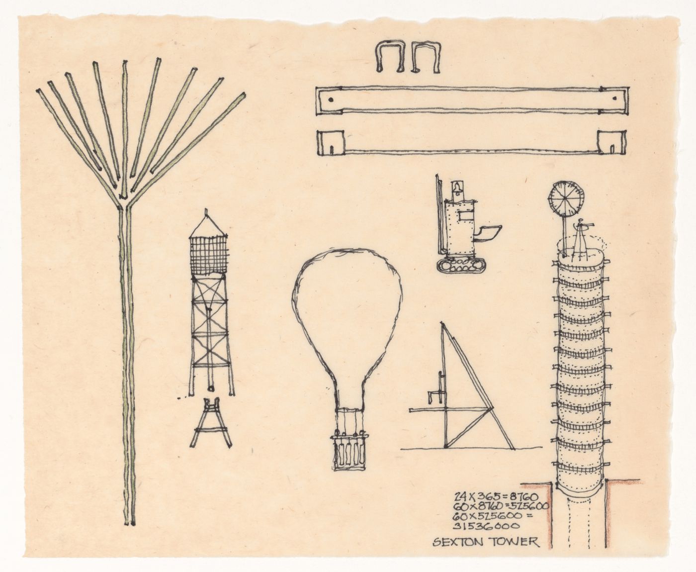 Tower Hill, Plot Division, Hedge Walk, Horseshoe Place, Post Office, Balloonist Unit and The Voided Center