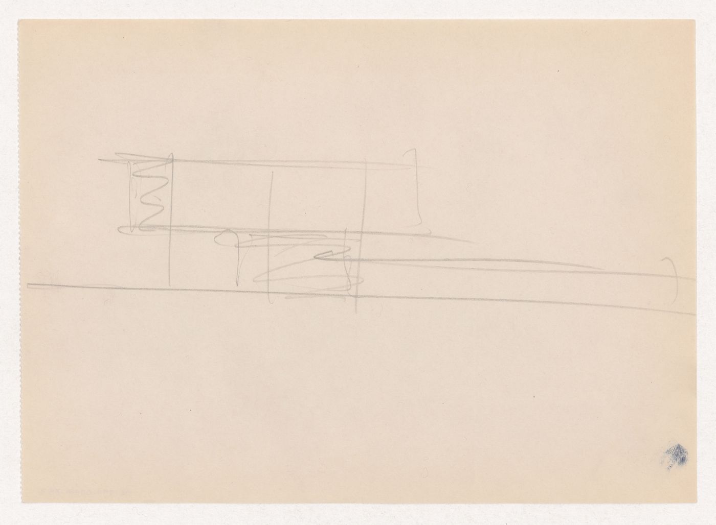 Sketch elevation for Museum for a Small City