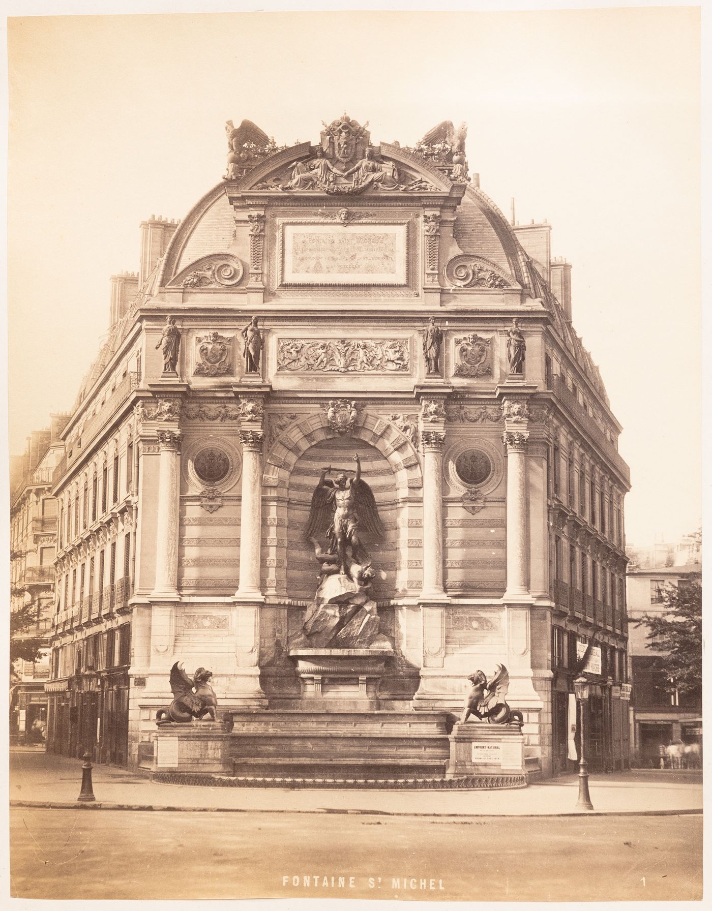 Plate from album ''Buildings, parks and streets of Paris, Versailles and environs, France''