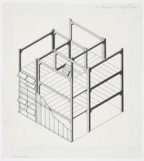 Stiff Dom-ino Housing, United Kingdom: axonometric