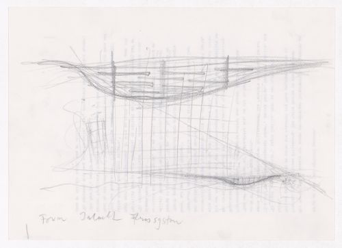 Competition for Park Avenida Diagonal, Barcelona: Conceptual drawings, including site plans, plans, and sections