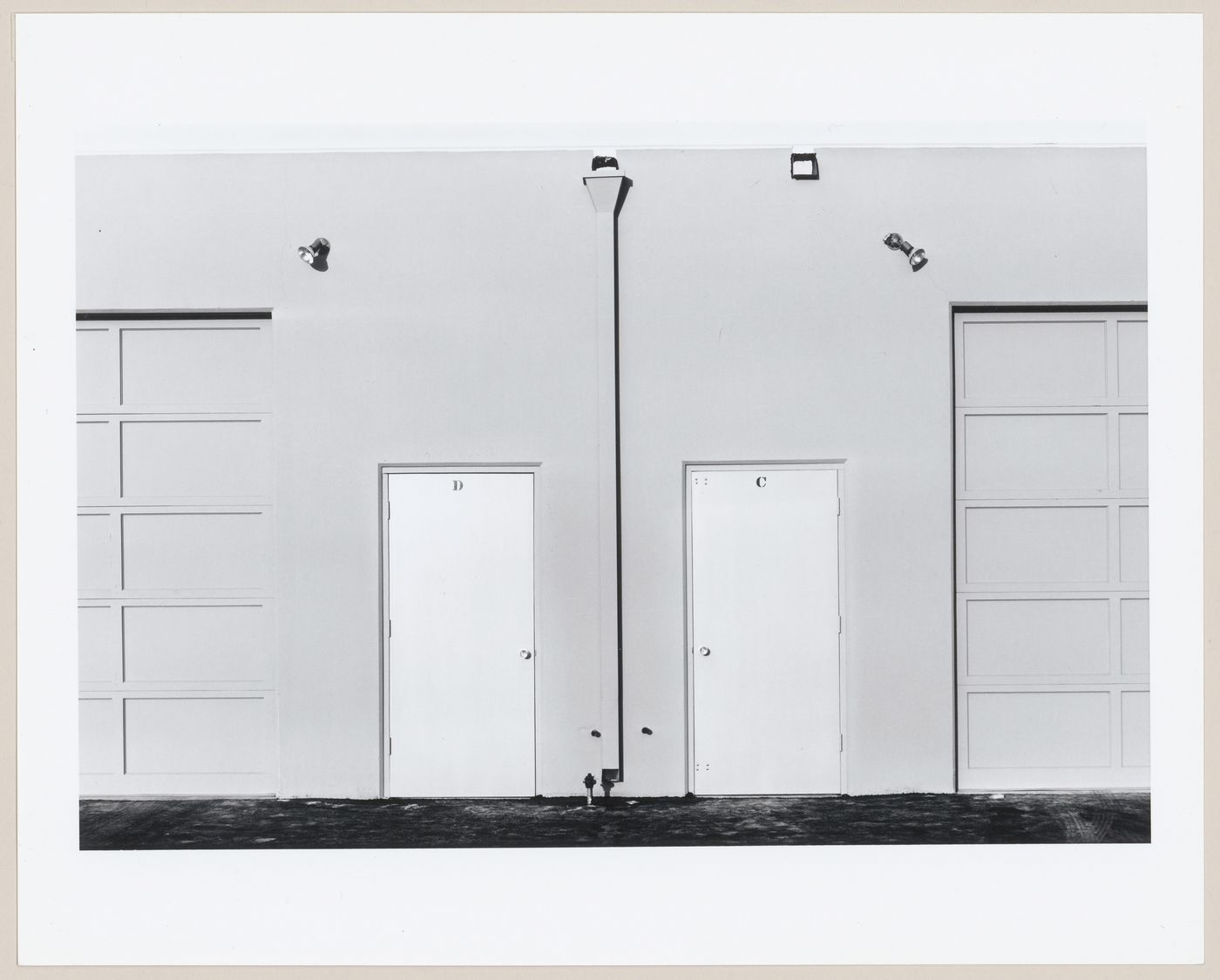 View of the northwest wall of unoccupied industrial spaces, 17875 C and D Skypark Circle, Irvine, California, United States, from the series “The new Industrial Parks near Irvine, California”