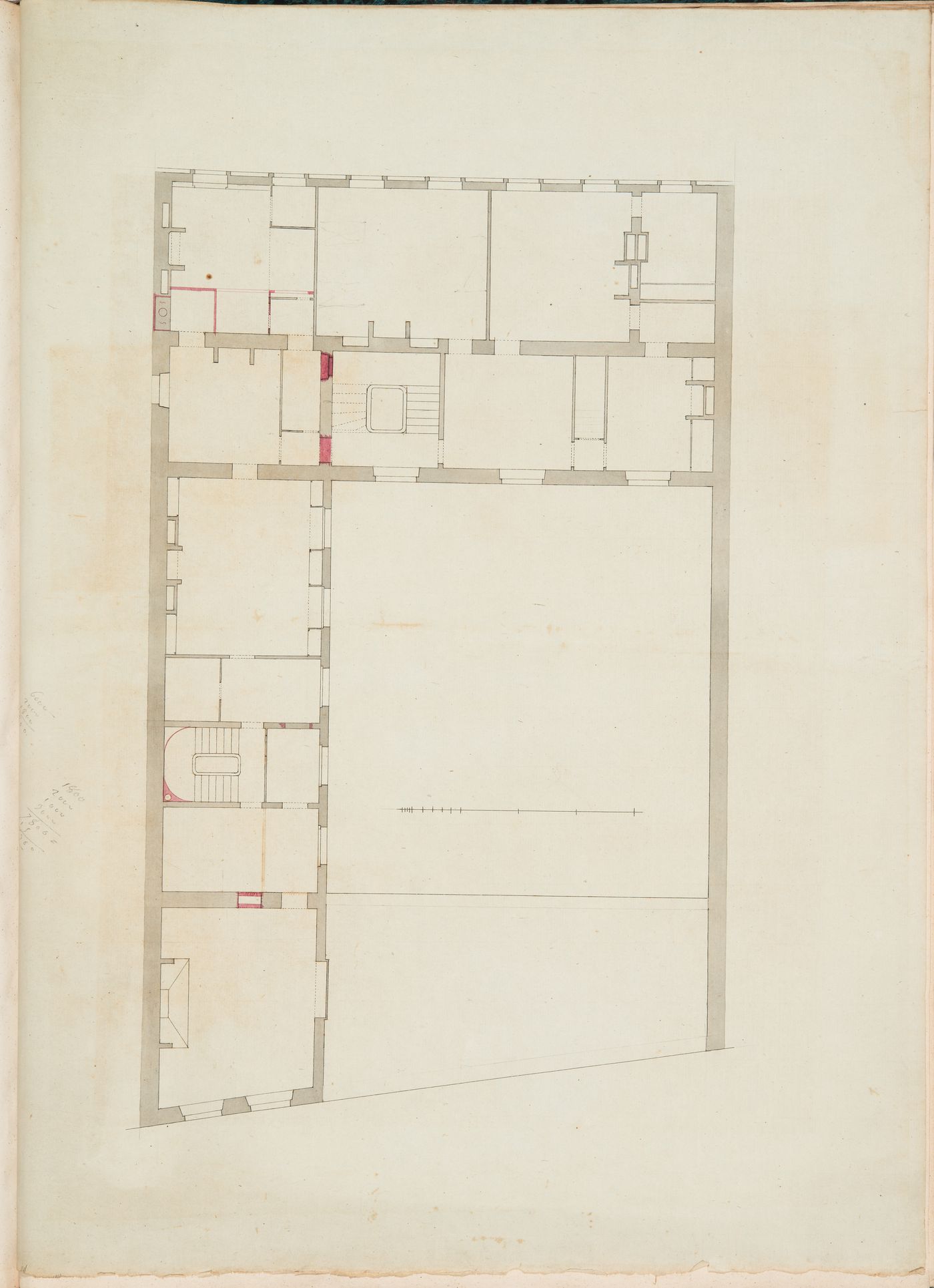Project for renovations for a house for M. le Dhuy: Second floor plan